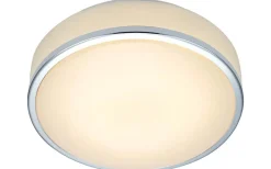 Global Plafond 22cm LED Vit/Krom IP44