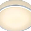 Global Plafond 28cm LED Vit/Krom IP44