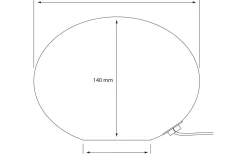 Globus Bordslampa 18cm Brun