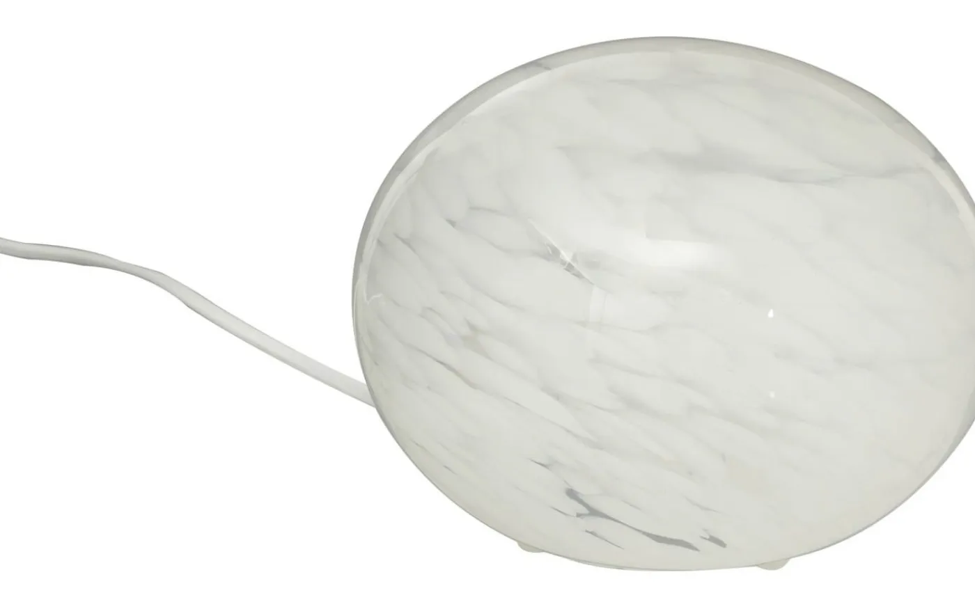 Globus Bordslampa 18cm Vit Prickig