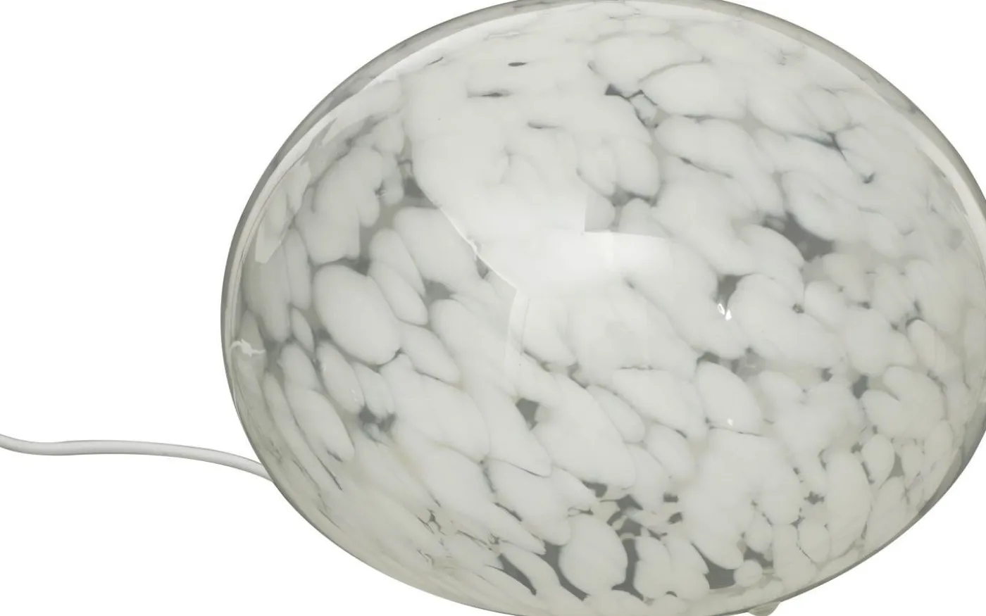 Globus Bordslampa 24cm Vit Prickig
