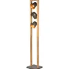 Golvlampa Bell 3xE14 antik stål