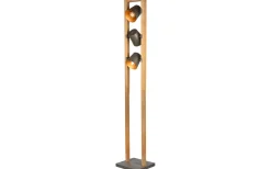 Golvlampa Bell 3xE14 antik stål