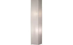 Golvlampa i bambu, 2xE27, vit