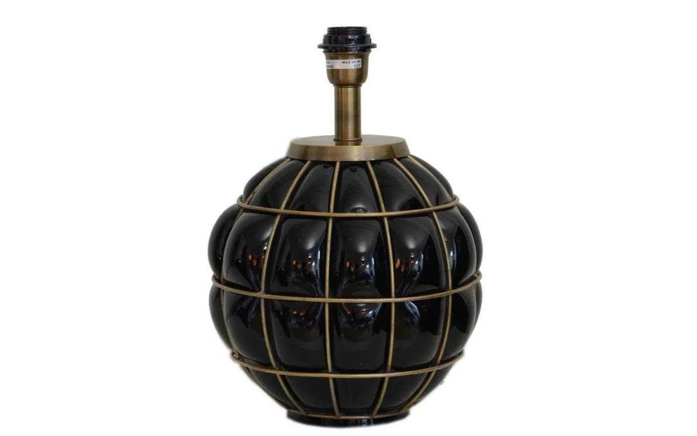 Grace Kelly Lampfot 38cm Svart/Mässing