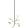 Gradoli Taklampa 71cm 8L Mässing