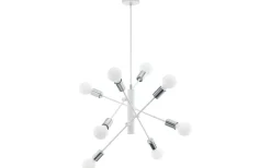 Gradoli Taklampa 71cm 8L Vit/Krom