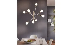 Gradoli Taklampa 71cm 8L Vit/Krom