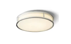 Grande Plafond 25cm Krom/Opal 12W LED 3000K IP44
