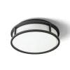 Grande Plafond 25cm Svart/Opal 12W LED 3000K IP44