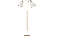 Gripsholm Golvfot 148cm Mässing/Bok