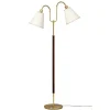 Gripsholm Golvfot 148cm Mässing/Mahogny