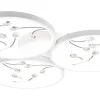 Groovy Plafond LED 3-delad matt vit/krom
