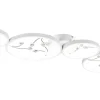 Groovy Plafond LED 4-delad matt vit/krom