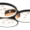 Groovy Plafond LED 3-delad matt svart/guld