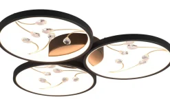Groovy Plafond LED 3-delad matt svart/guld