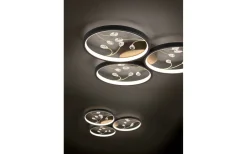 Groovy Plafond LED 3-delad matt svart/guld