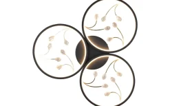 Groovy Plafond LED 3-delad matt svart/guld