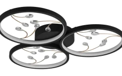 Groovy Plafond LED 3-delad matt svart/guld