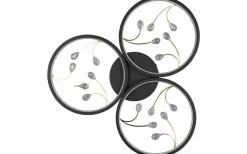 Groovy Plafond LED 3-delad matt svart/guld