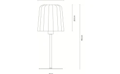 Gry Bordslampa 49,5cm Gula