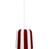 Gry Fönsterlampa 20cm Mörkröda Ränder