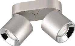 Guayana Spotlight 2-delad GU10 borstad aluminium