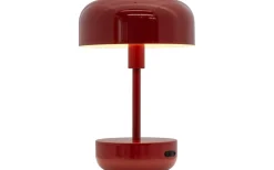 Haipot Uppladdningsbar Bordslampa 26cm LED 3000K 3W Mörkröd IP44