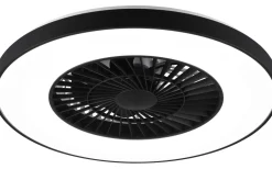 Halmstad Takfläkt 58cm LED mattsvart stjärnljus