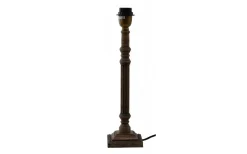 Hampton Lampfot 36cm Aged Wood