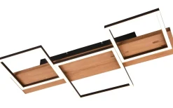 Harper Plafond LED 65cm mattsvart/trä
