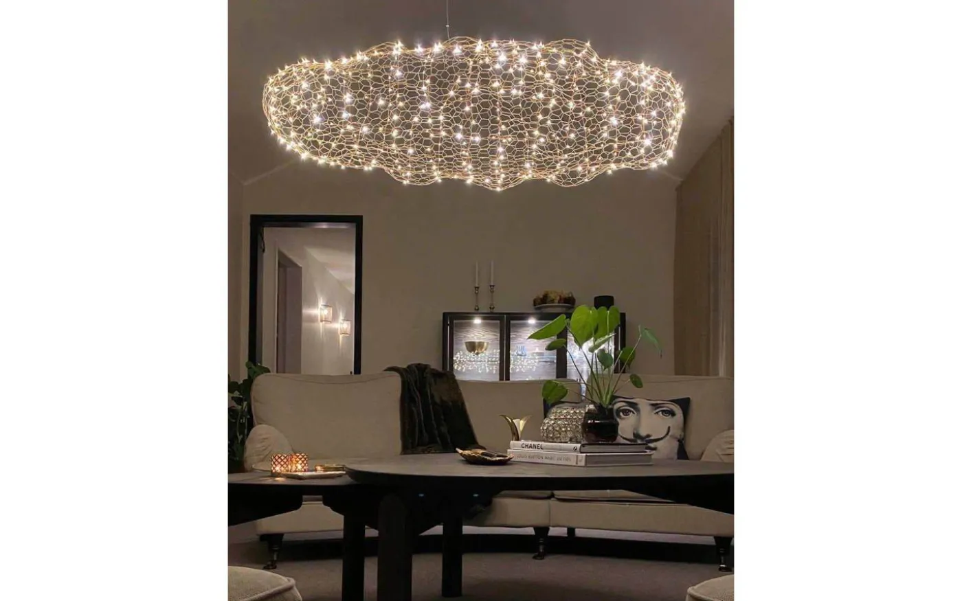 Hayden Taklampa LED 115cm Guld
