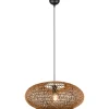 Hedda Takpendel 52cm E27 matt svart/sisal