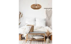 Hedda Takpendel 52cm E27 matt svart/sisal