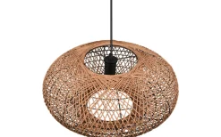 Hedda Takpendel 52cm E27 matt svart/sisal