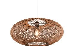 Hedda Takpendel 52cm E27 matt svart/sisal