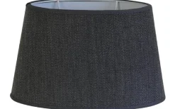 Herringbone Oval Lampskärm 25cm Grafitgrå