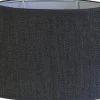 Herringbone Oval Lampskärm 20cm Grafitgrå