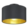 Hostel Plafond E14 matt svart/guld