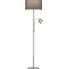 Hotell Golvlampa E27+E14 grå