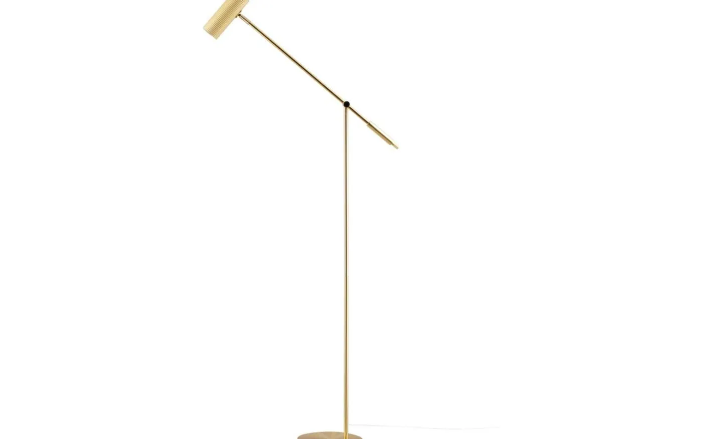 Hubble Read Golvlampa 140cm Borstad Mässing
