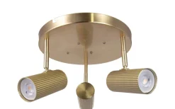 Hubble Takspotlight 3L 25cm Borstad Mässing
