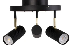 Hubble Takspotlight 3L 25cm Svart/Mässing