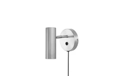 Hubble Vägglampa Borstad Stål