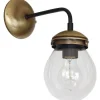 Hydro Vägglampa Oxid/Klarglas
