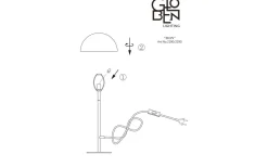 Icon Bordslampa 36cm Krom