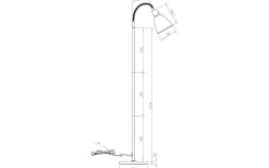 Idre Golvlampa 158cm Svart