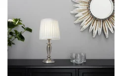 Ines Bordslampa 34cm Krom/Vit