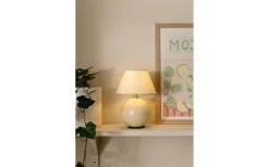 Iris Portabel Bordslampa 23cm Creme