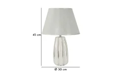 Italiano Bordslampa 45cm Vit/Silver